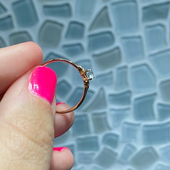 Aquamarine and diamond ring - Picture 11 of 13